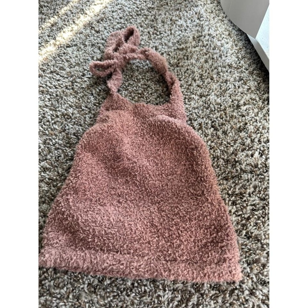SKIMS Cozy Knit Bralette Top Tan Bra Size S M